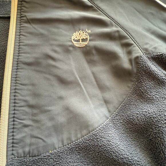 Timberland Boys Navy Blue Full Zip Mockneck Fleece Jacket Size 6 School Outdoor - Picture 10 of 12